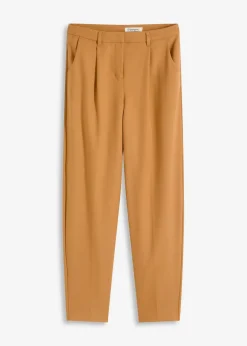 bonprix Hosen|Bekleidung·Kleider^Stoffhose im Barrelfit haselnuss