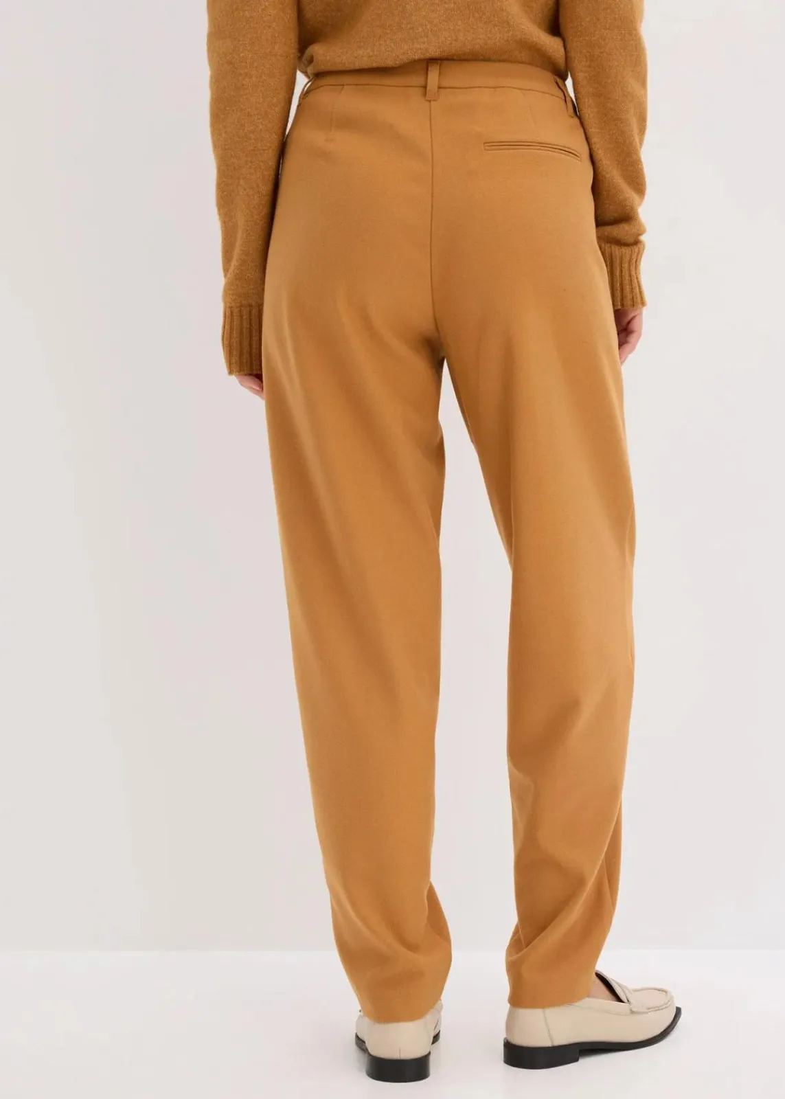 bonprix Hosen|Bekleidung·Kleider^Stoffhose im Barrelfit haselnuss