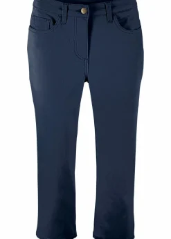 bonprix Bekleidung·Kleider|Hosen^Straight Jeans, Mid Waist, Bequembund dunkelblau