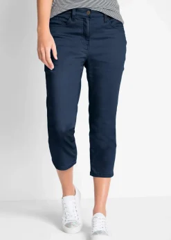 bonprix Bekleidung·Kleider|Hosen^Straight Jeans, Mid Waist, Bequembund dunkelblau