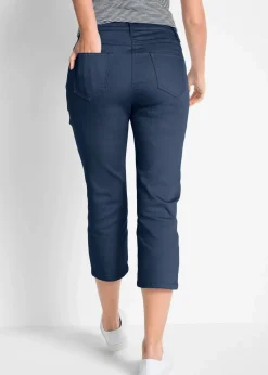 bonprix Bekleidung·Kleider|Hosen^Straight Jeans, Mid Waist, Bequembund dunkelblau