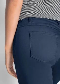 bonprix Bekleidung·Kleider|Hosen^Straight Jeans, Mid Waist, Bequembund dunkelblau