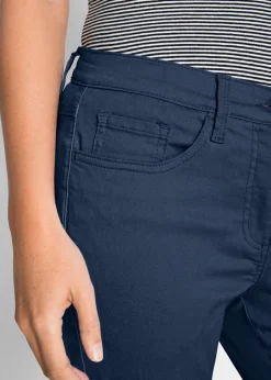 bonprix Bekleidung·Kleider|Hosen^Straight Jeans, Mid Waist, Bequembund dunkelblau