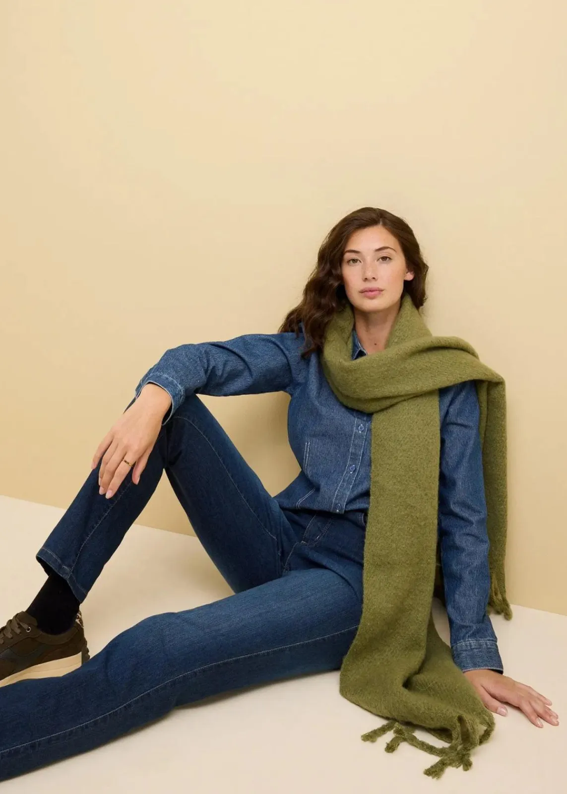 bonprix Jeans|Kurzgrößen^Straight Jeans Mid Waist, Stretch dunkelblau used