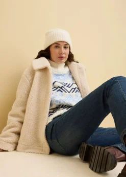 bonprix Jeans|Kurzgrößen^Straight Jeans Mid Waist, Stretch dunkelblau used