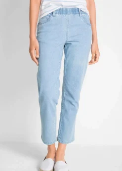 bonprix Jeans^Straight-Jeans (2er Pack) weiß+hellblau denim