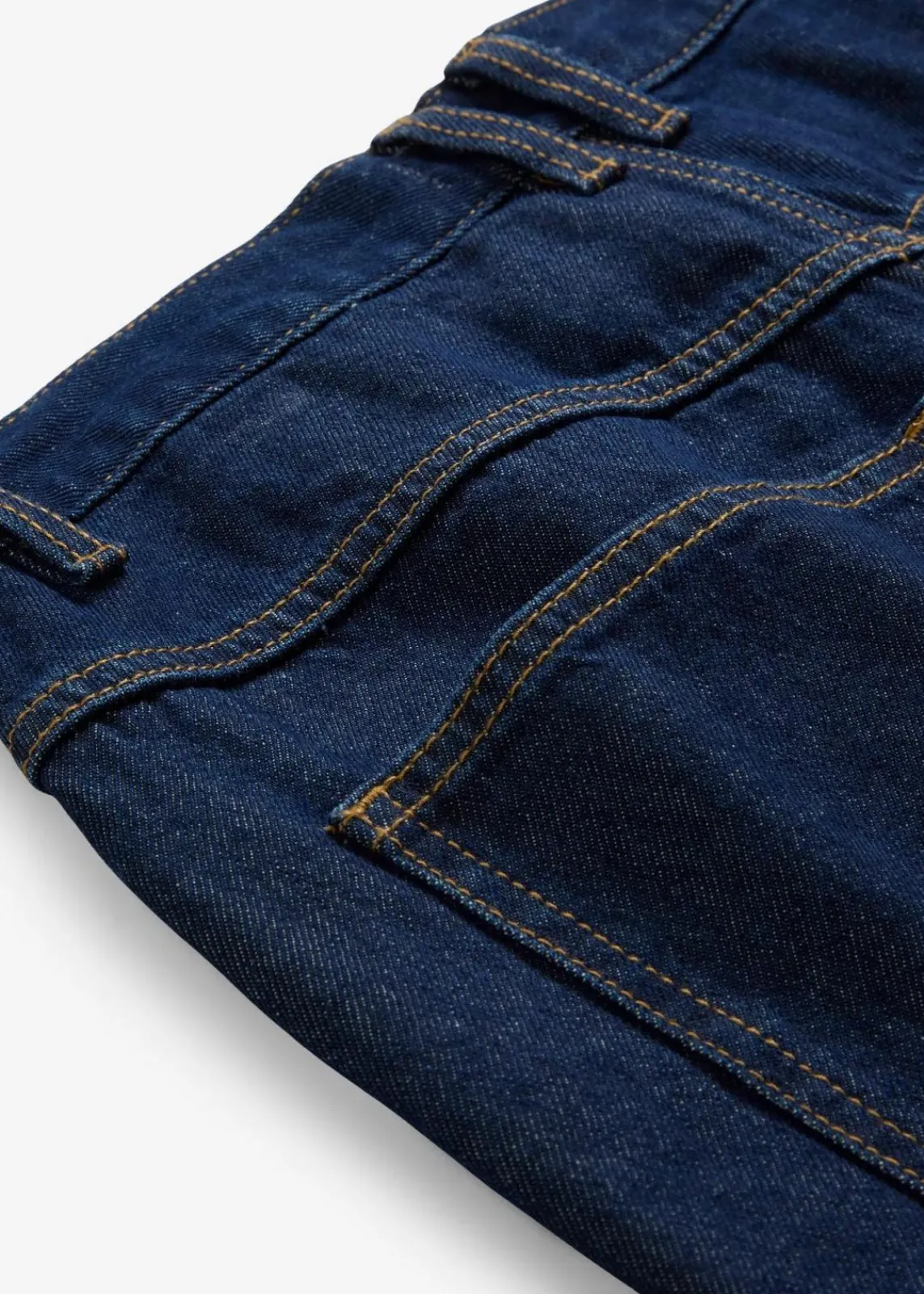 bonprix Bekleidung·Shirts & Tops|Nachhaltigere Materialien^Straight-Jeans, High Waist, Long aus Bio-Baumwolle tiefblau denim ungewaschen