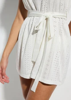 bonprix Strandmode|Bademode·Strandmode^Strandoverall aus Crochet weiß