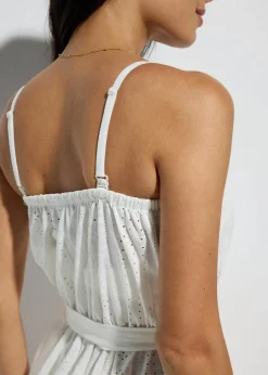 bonprix Strandmode|Bademode·Strandmode^Strandoverall aus Crochet weiß