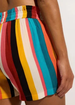 bonprix Mix & Match|Strandmode^Strandshorts aus fließender Viskose bunt gestreift