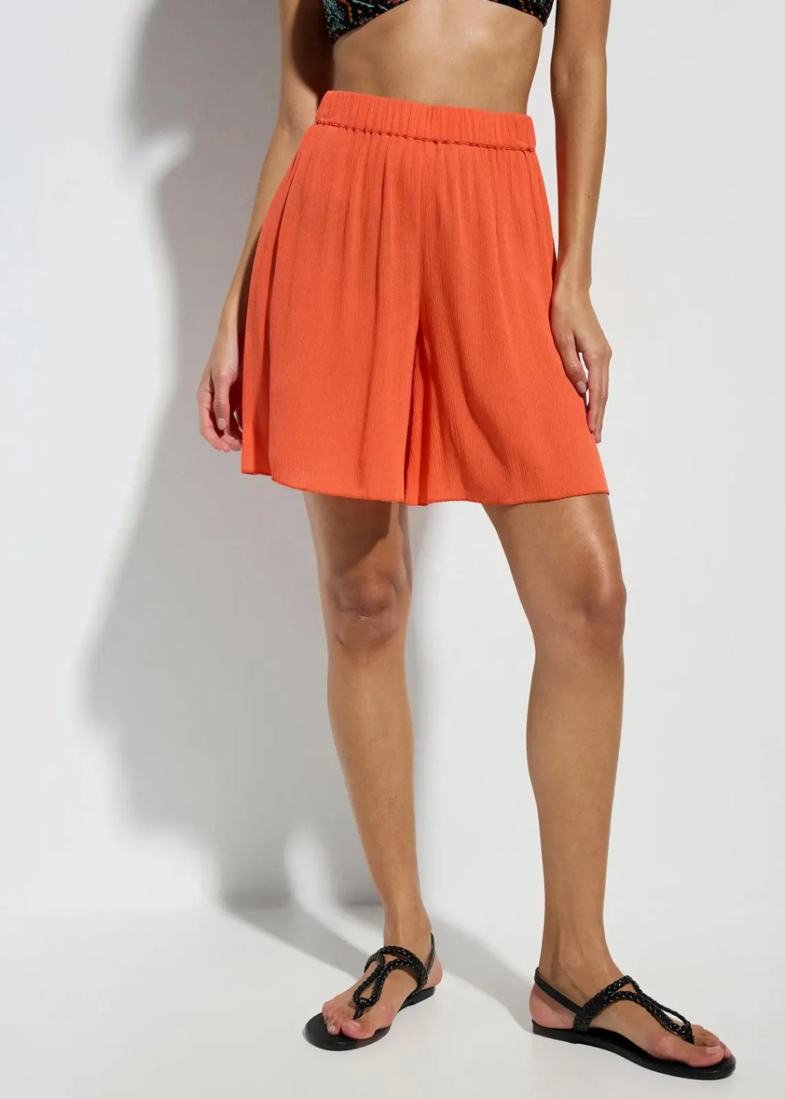 bonprix Mix & Match|Strandmode^Strandshorts aus fließender Viskose hellrot