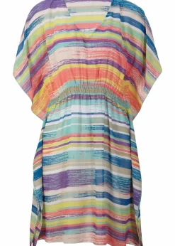 bonprix Strandmode|Bademode·Strandmode^Strandtunika aus leichtem Chiffon bunt gestreift