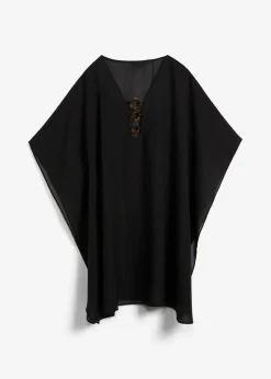bonprix Strandmode|Bademode·Strandmode^Strandtunika aus leichtem Chiffon schwarz