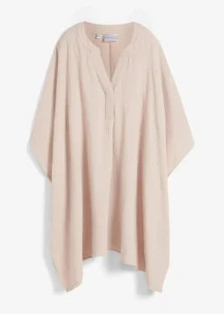bonprix Kleider|Bekleidung·Pullover & Strickjacken^Strandtunika aus luftigem Musselin kreidebeige