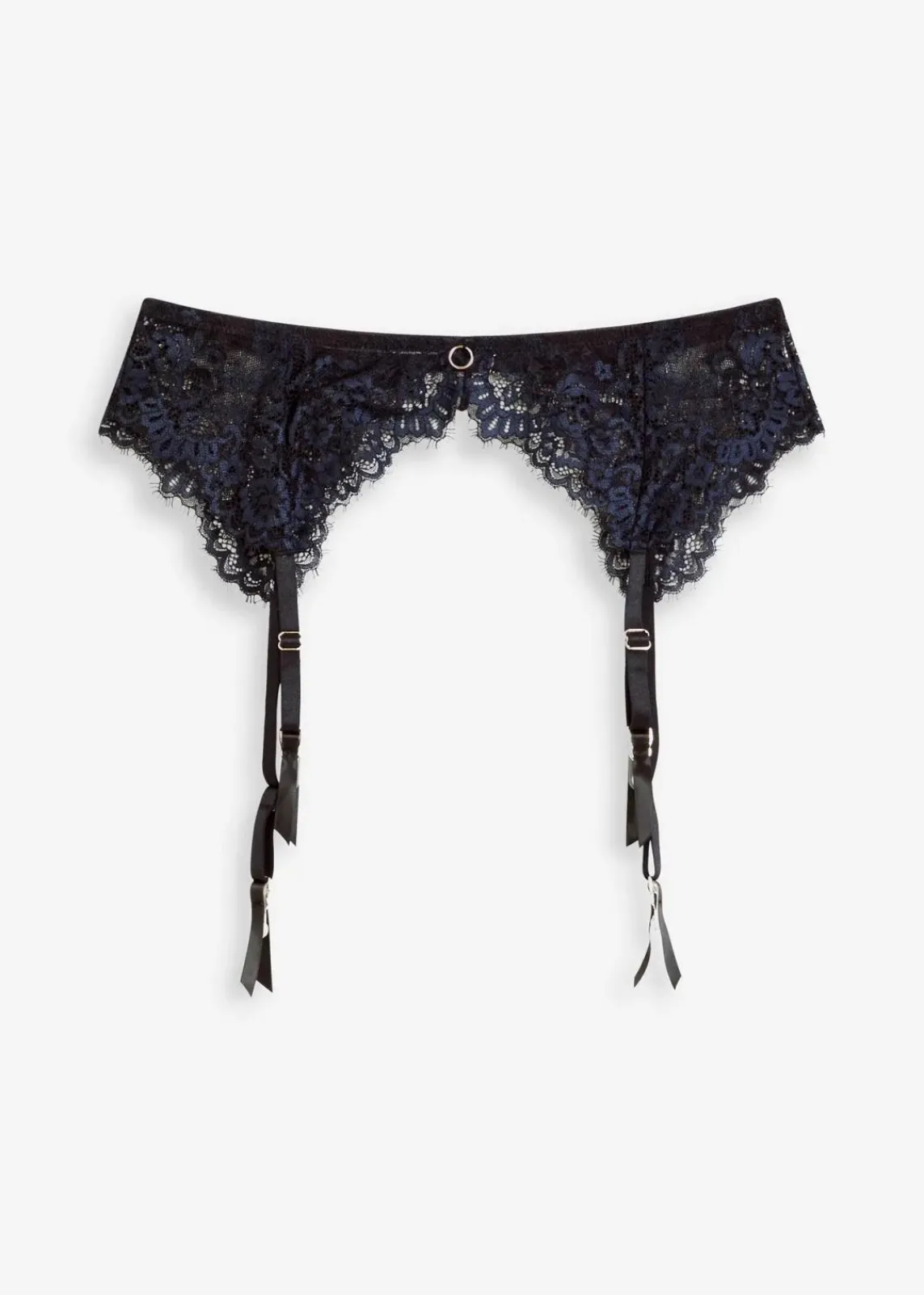 bonprix Wäsche·Dessous|Wäsche·Socken & Strumpfhosen^Strapshalter aus zarter Eyelash Spitze schwarz/dunkelblau