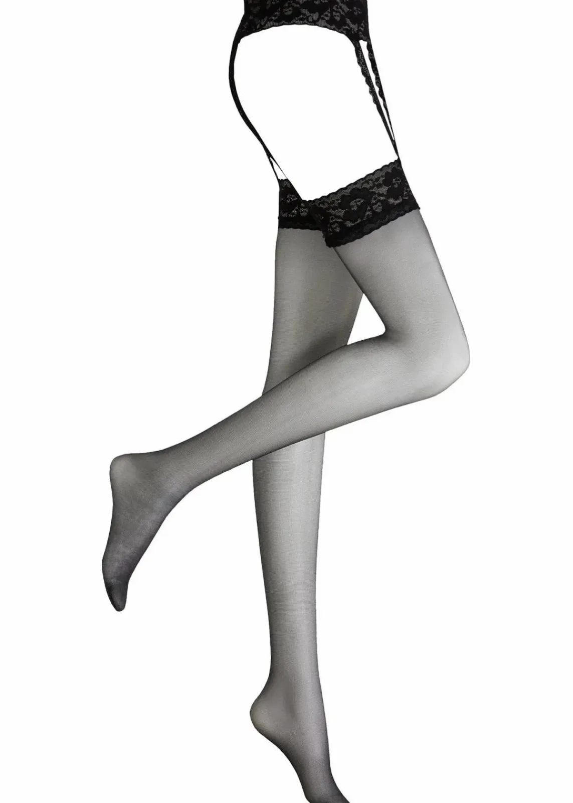 bonprix Wäsche·Socken & Strumpfhosen|Wäsche·Erotikwäsche^Strapsstrümpfe mit Gürtel 20 DEN schwarz