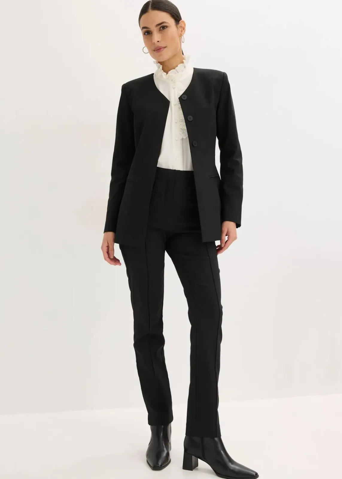 bonprix Bekleidung·Basics|Blazer^Stretch Blazer aus Bengalin schwarz