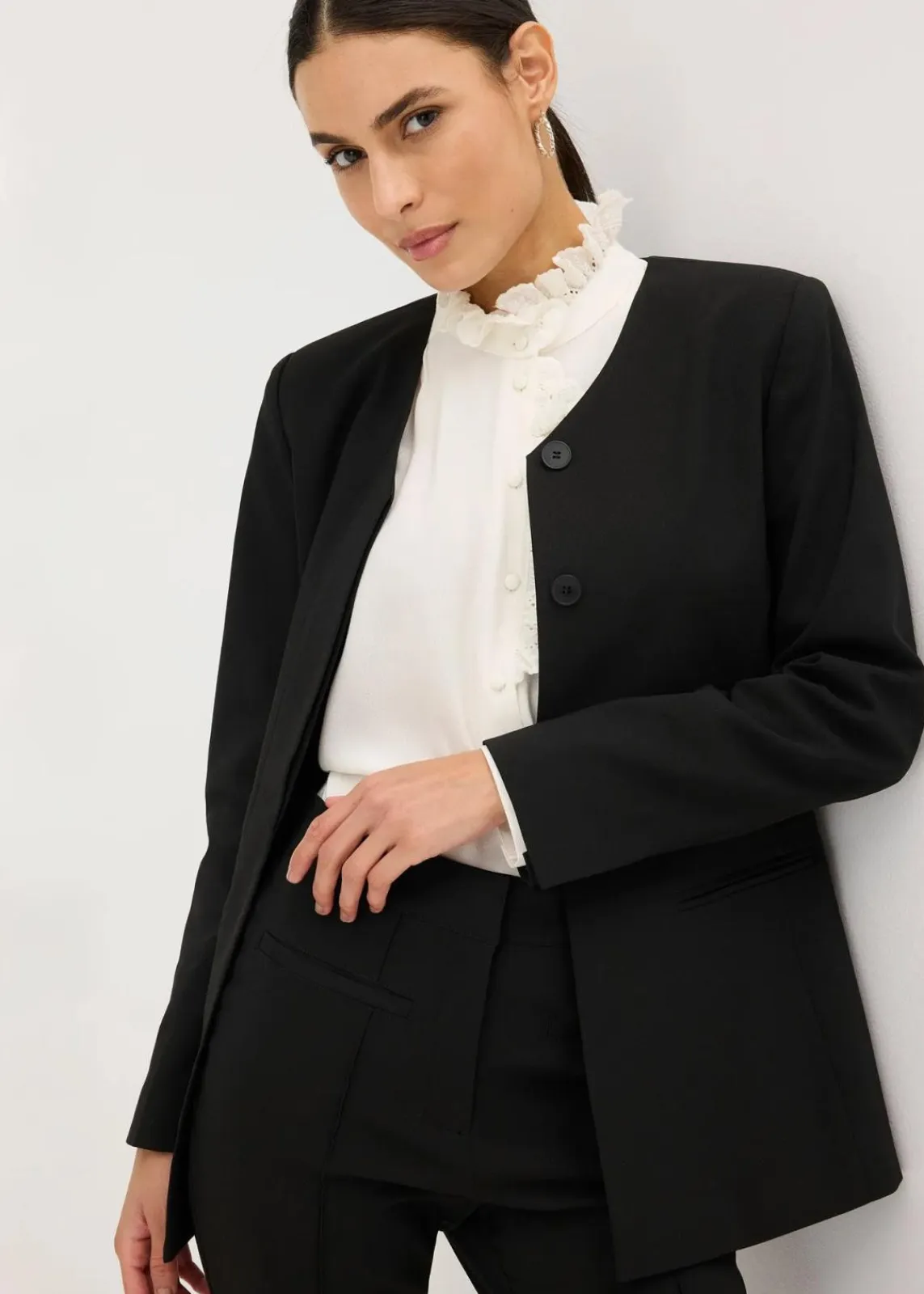 bonprix Bekleidung·Basics|Blazer^Stretch Blazer aus Bengalin schwarz