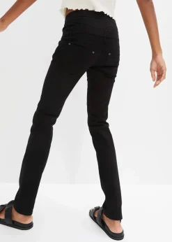 bonprix Bekleidung·Kleider|Hosen^Stretch- Twillhose schwarz