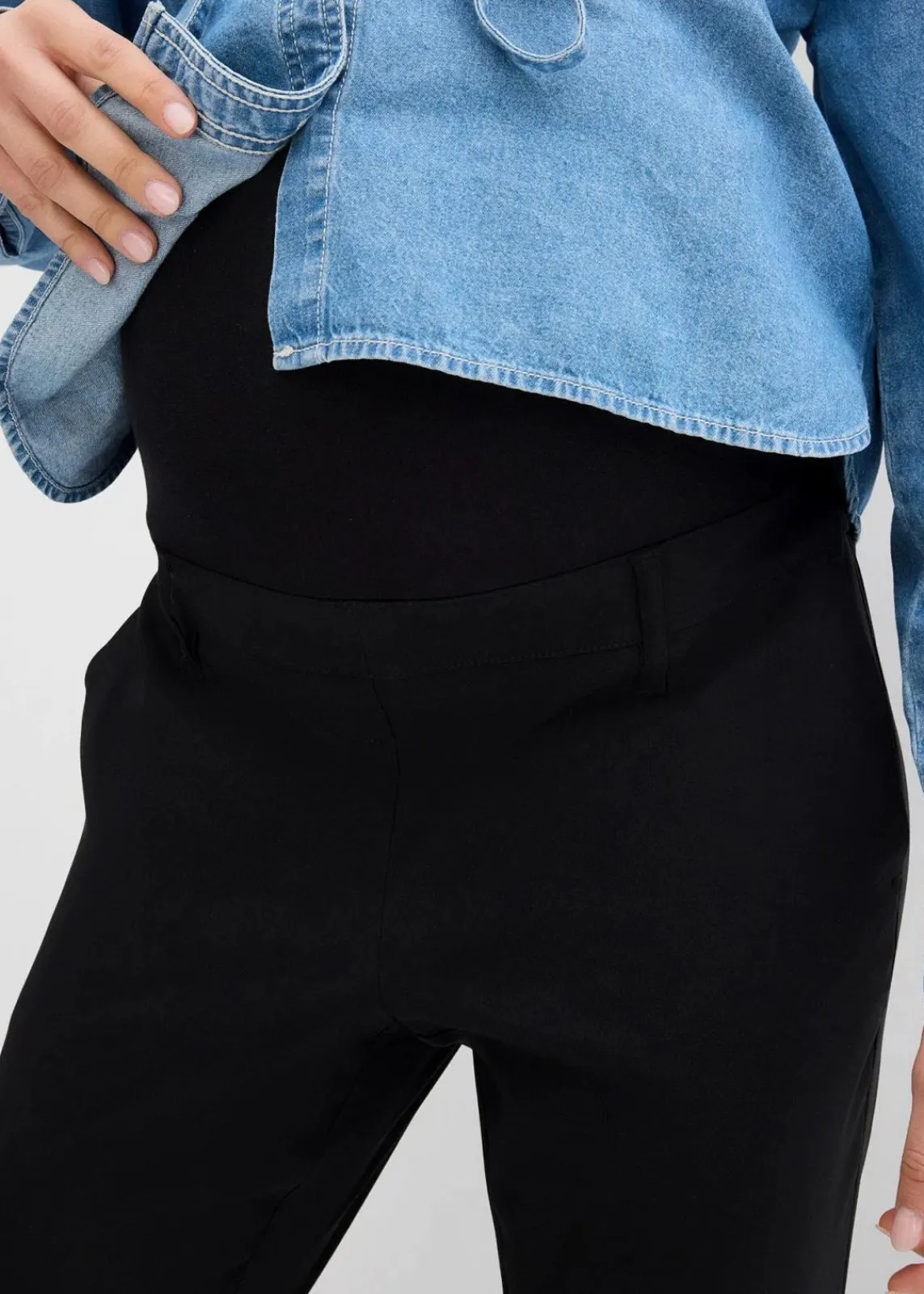 bonprix Bekleidung·Blazer|Umstandsmode^Stretch- Umstandshose mit schmal zulaufendem Bein schwarz