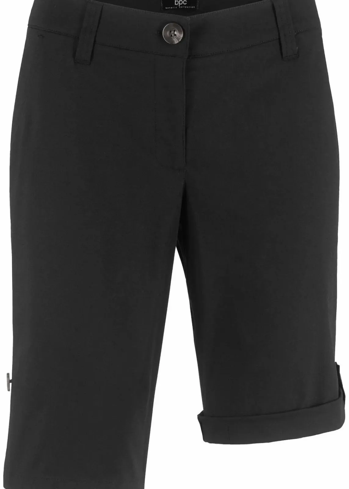 bonprix Hosen|Shorts^Stretch-Bermuda schwarz