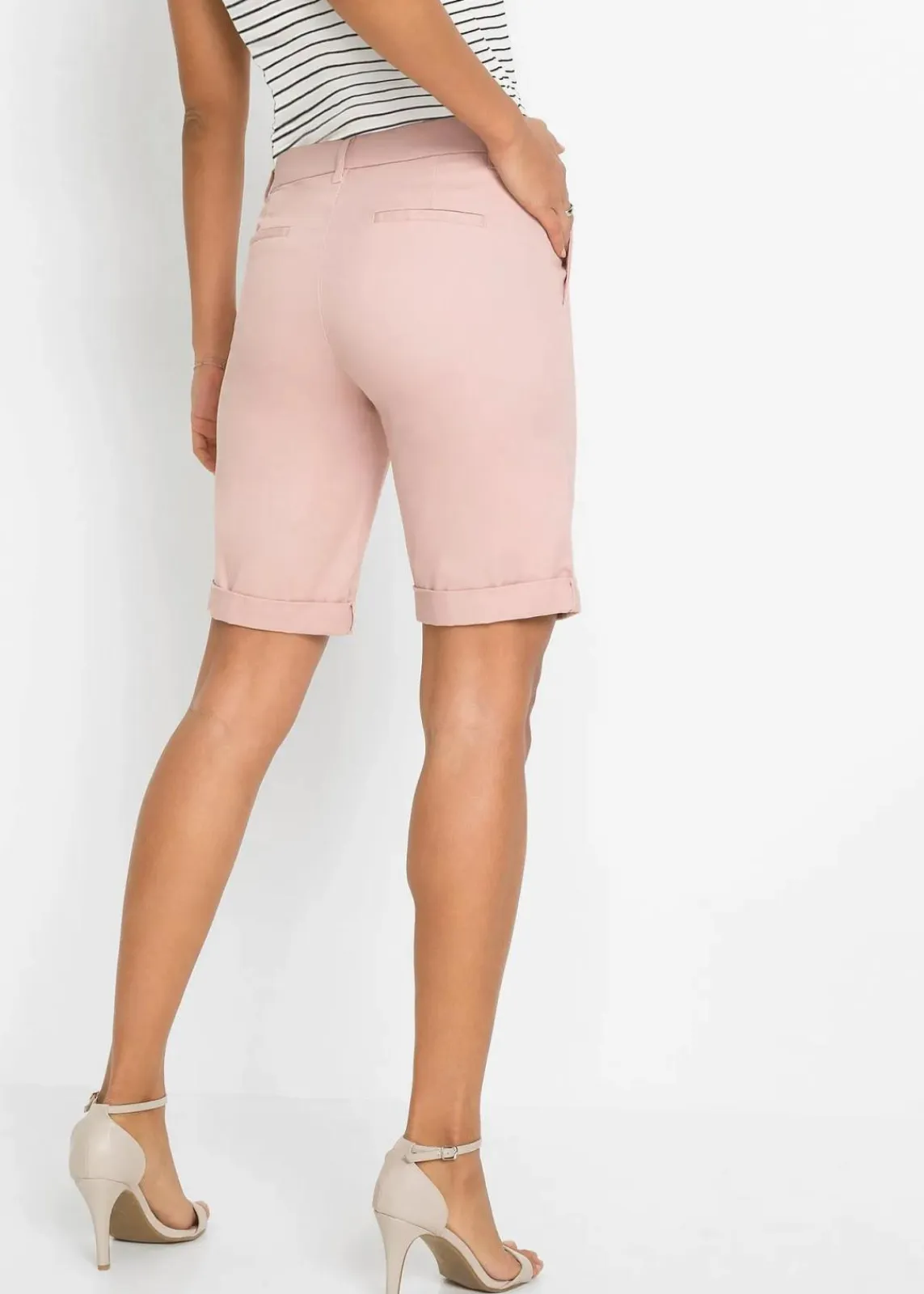 bonprix Hosen|Shorts^Stretch-Bermuda altrosa