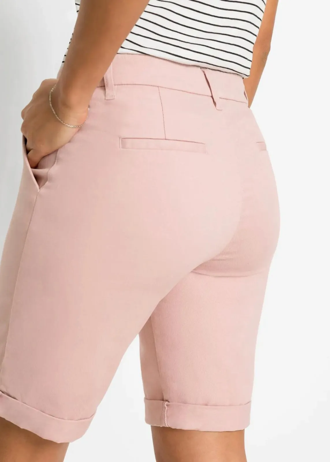 bonprix Hosen|Shorts^Stretch-Bermuda altrosa