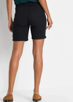 bonprix Bekleidung·Outdoorbekleidung|Bekleidung·Kleider^Stretch-Bermuda schwarz