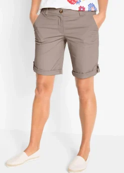 bonprix Hosen|Shorts^Stretch-Bermuda taupe