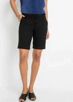 bonprix Bekleidung·Outdoorbekleidung|Bekleidung·Kleider^Stretch-Bermuda schwarz