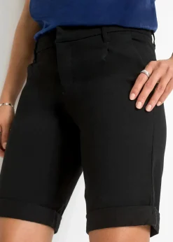 bonprix Bekleidung·Outdoorbekleidung|Bekleidung·Kleider^Stretch-Bermuda schwarz