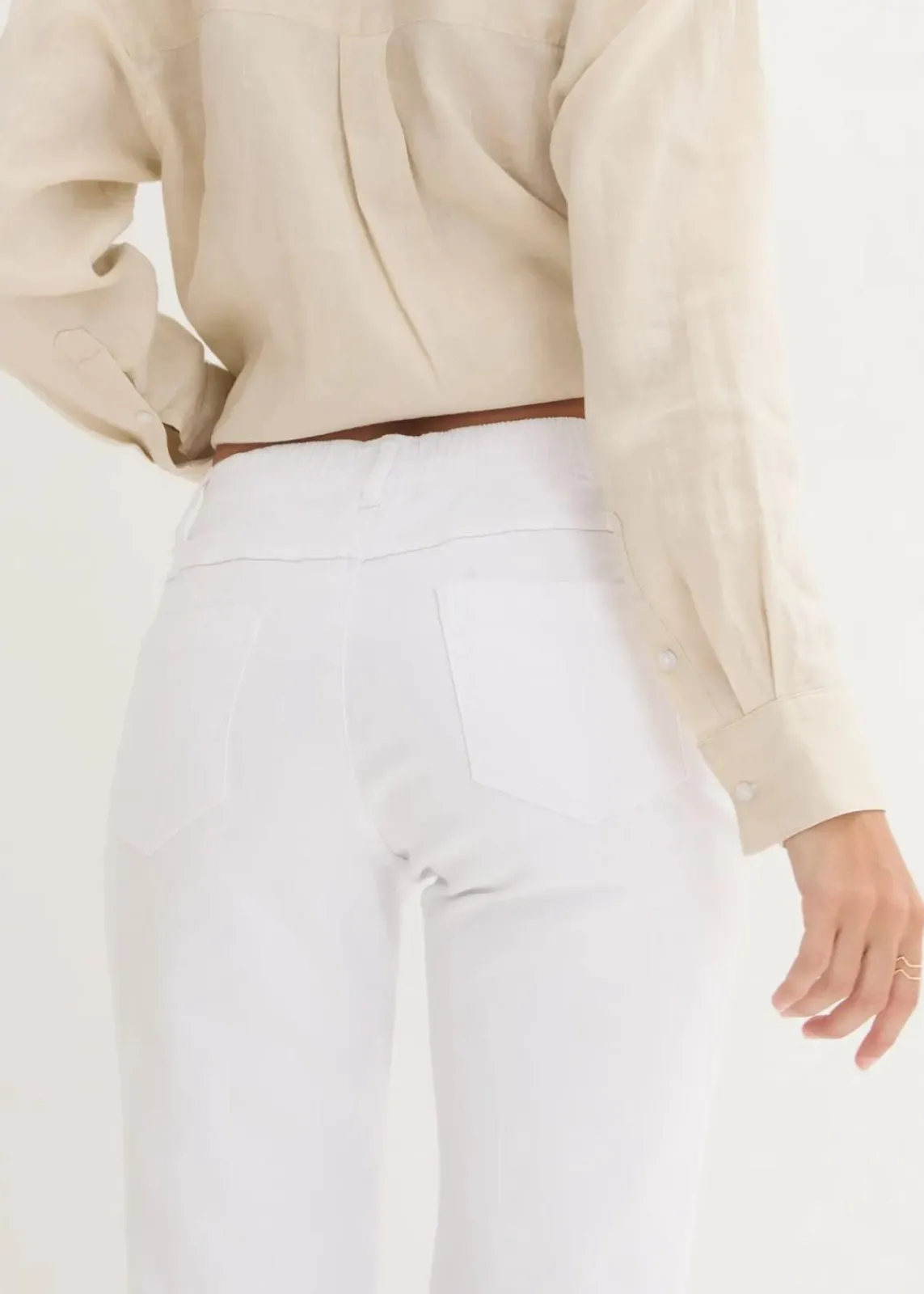 bonprix Shorts|Bekleidung·Outdoorbekleidung^Stretch-Bermuda (2er Pack) weiß + blue bleached
