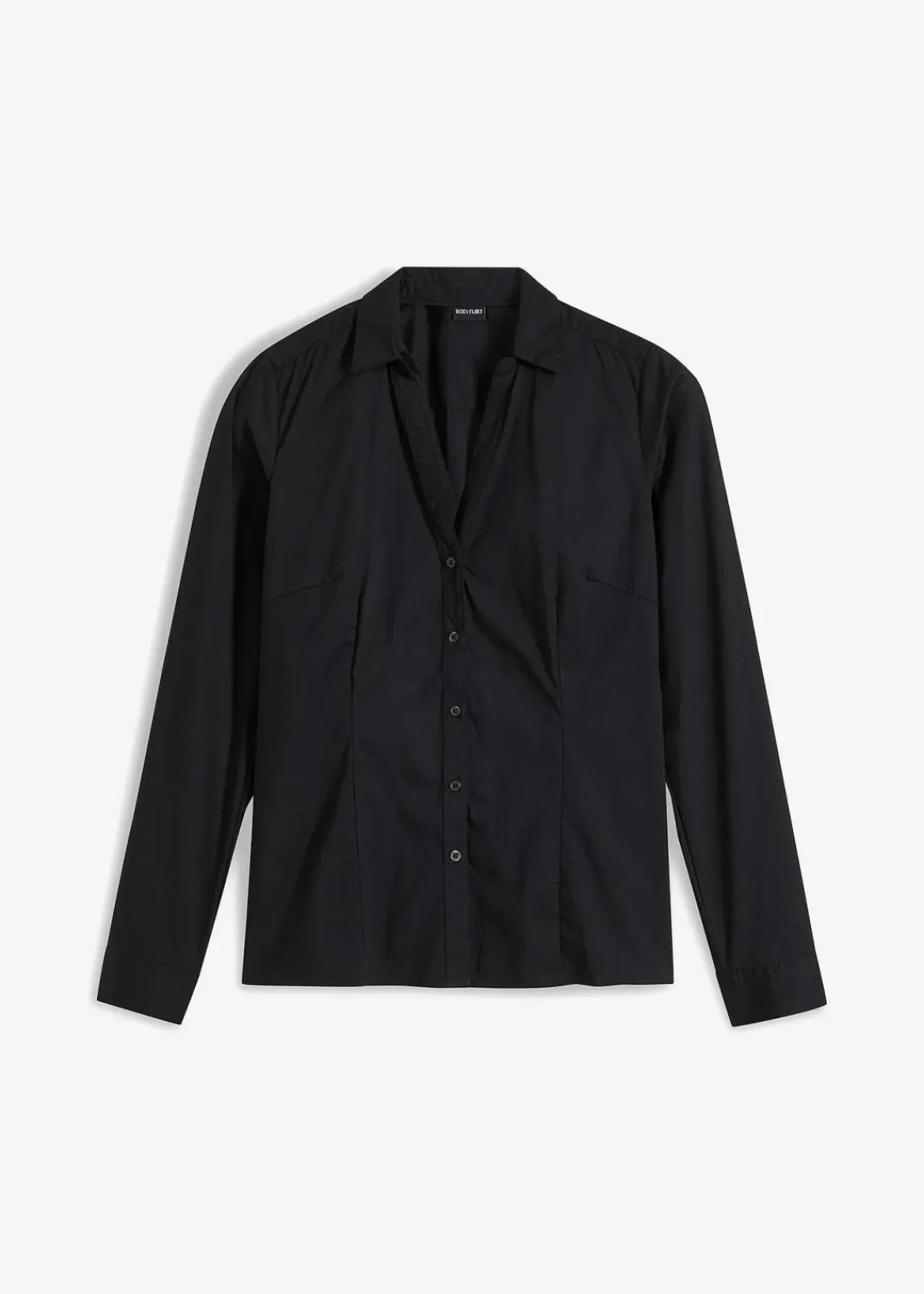 bonprix Blusen & Tuniken|Bekleidung·Jacken & Mäntel^Stretch-Bluse schwarz