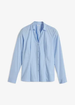 bonprix Blusen & Tuniken|Bekleidung·Jacken & Mäntel^Stretch-Bluse perlblau