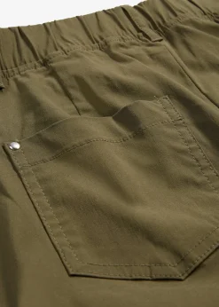 bonprix Hosen^Stretchcapri mit Schlupfbund dunkeloliv