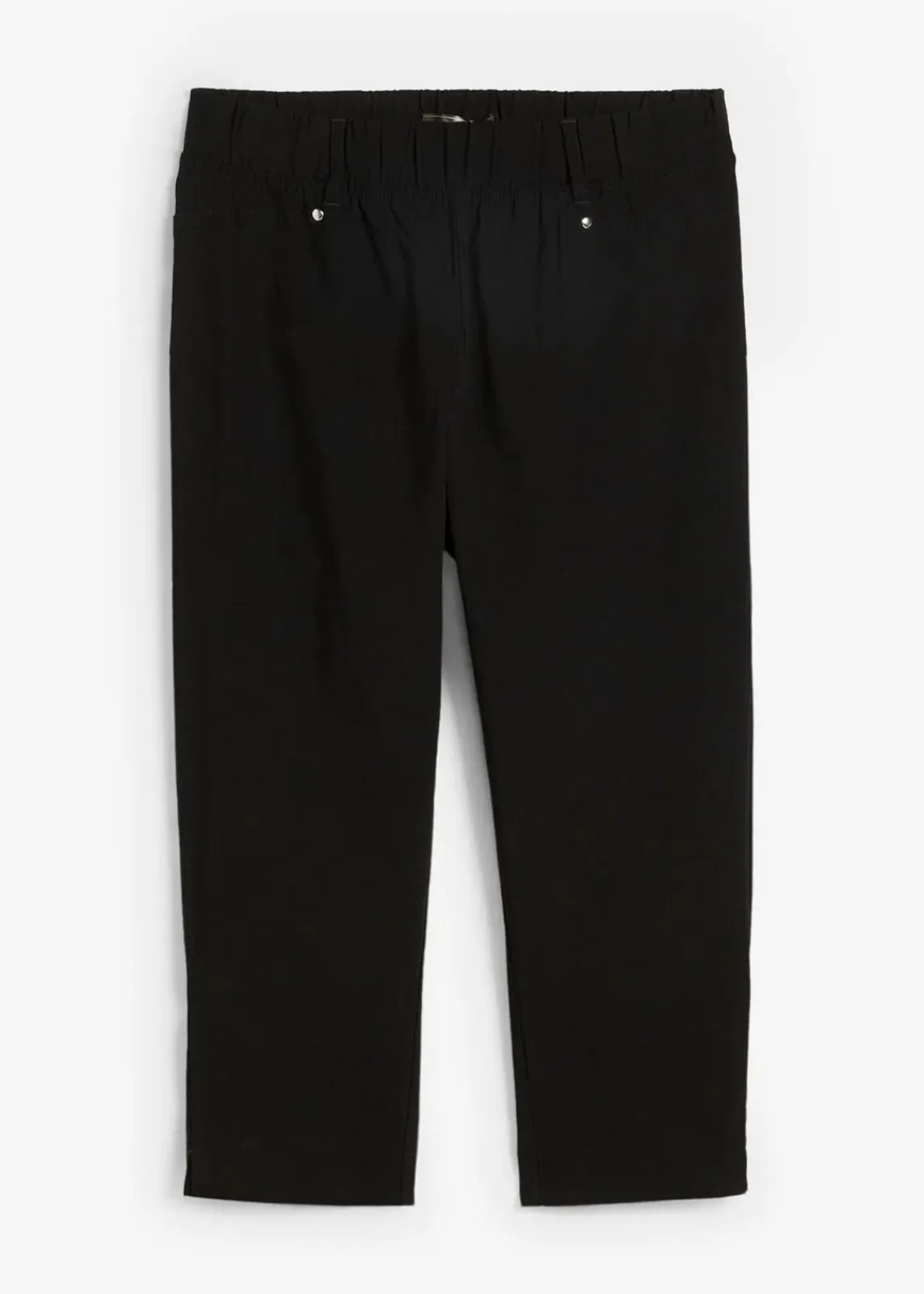 bonprix Hosen^Stretchcapri mit Schlupfbund schwarz