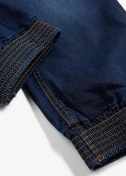 bonprix Bekleidung·Shirts & Tops|Jeans^Stretch-Capri-Jeans dunkelblau used