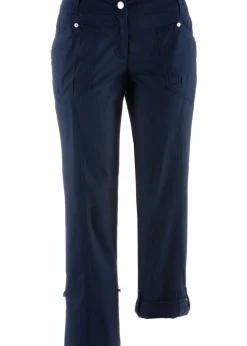bonprix Hosen|Bekleidung·Kleider^Stretch-Cargo-Hose, 3/4-Länge dunkelblau