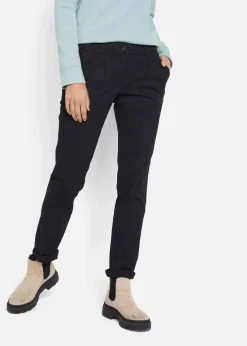 bonprix Kurzgrößen|Bekleidung·Kleider^Stretch-Chinohose schwarz
