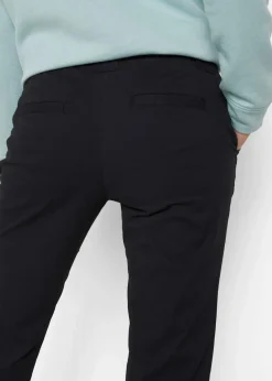 bonprix Kurzgrößen|Bekleidung·Kleider^Stretch-Chinohose schwarz