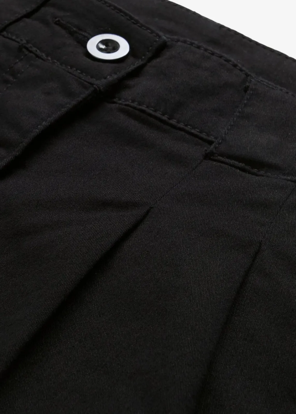 bonprix Kurzgrößen|Bekleidung·Kleider^Stretch-Chinohose schwarz