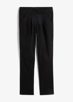 bonprix Kurzgrößen|Hosen^Stretch-Chinohose schwarz