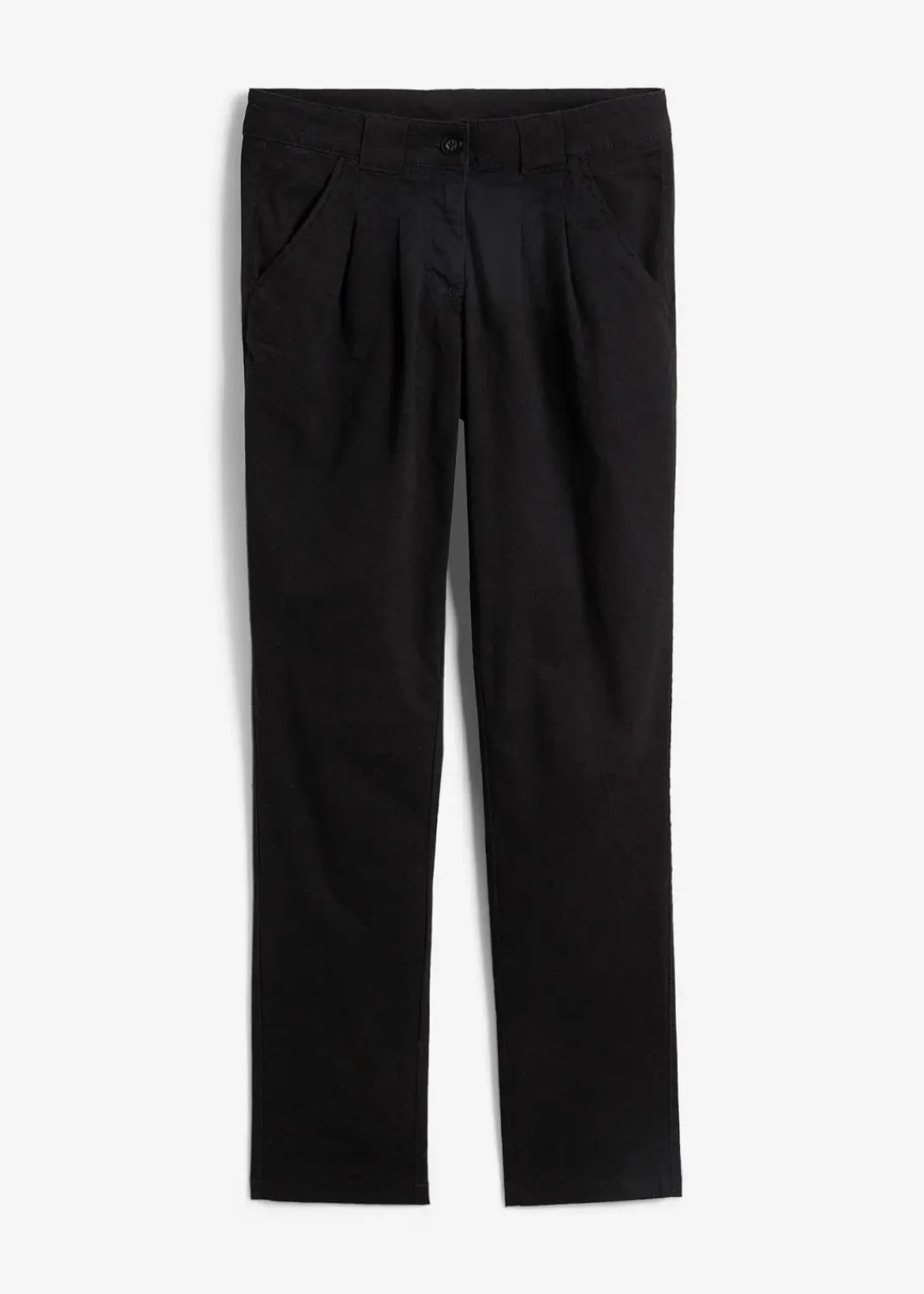 bonprix Kurzgrößen|Hosen^Stretch-Chinohose schwarz