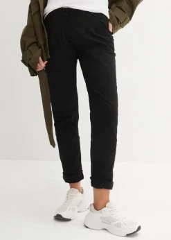 bonprix Kurzgrößen|Hosen^Stretch-Chinohose schwarz