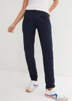 bonprix Kurzgrößen|Hosen^Stretch-Chinohose dunkelblau