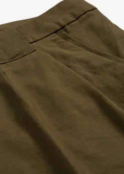 bonprix Kurzgrößen|Hosen^Stretch-Chinohose dunkeloliv