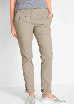 bonprix Kurzgrößen|Bekleidung·Kleider^Stretch-Chinohose sand