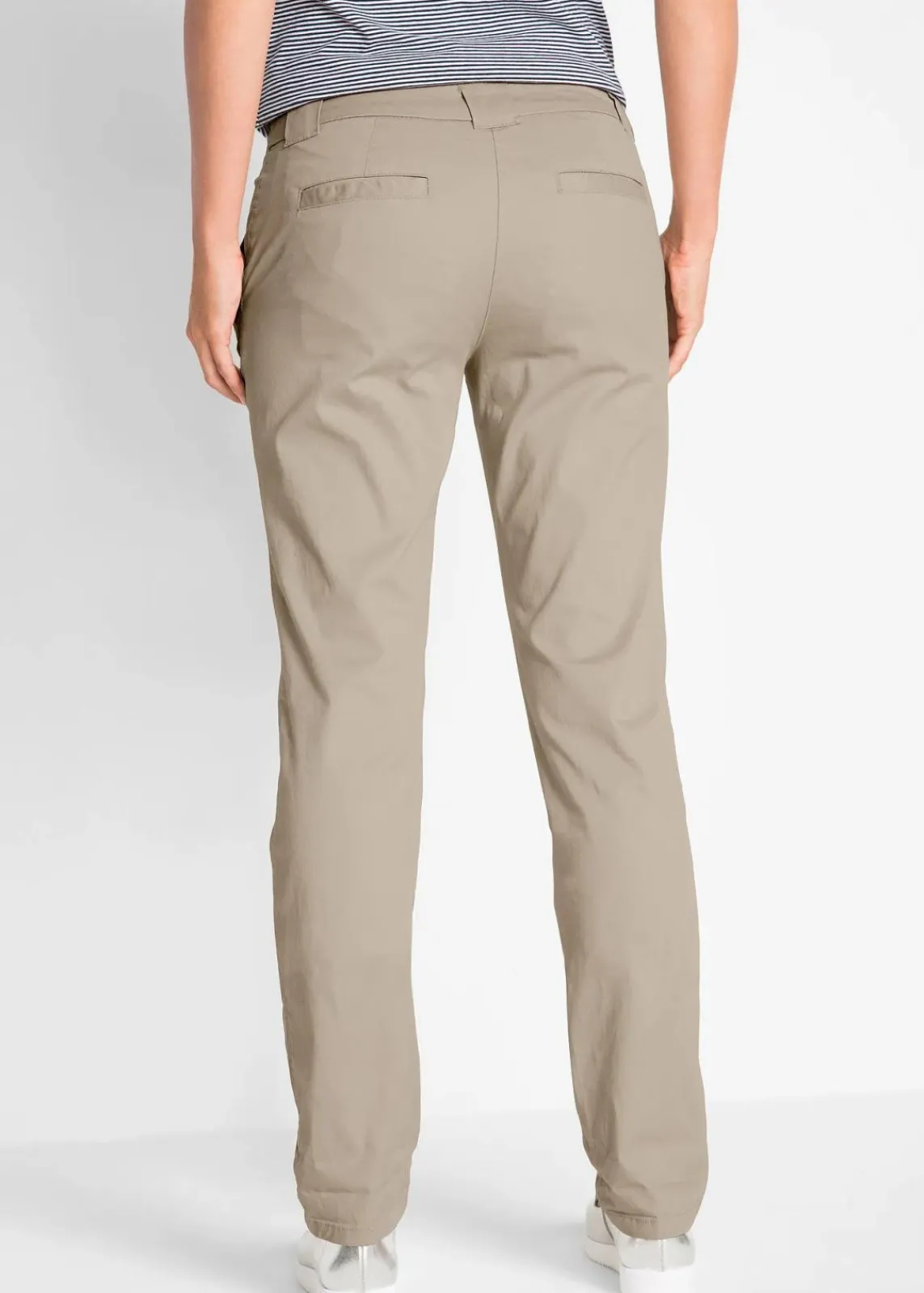 bonprix Kurzgrößen|Bekleidung·Kleider^Stretch-Chinohose sand