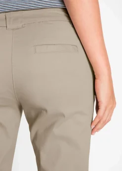bonprix Kurzgrößen|Bekleidung·Kleider^Stretch-Chinohose sand