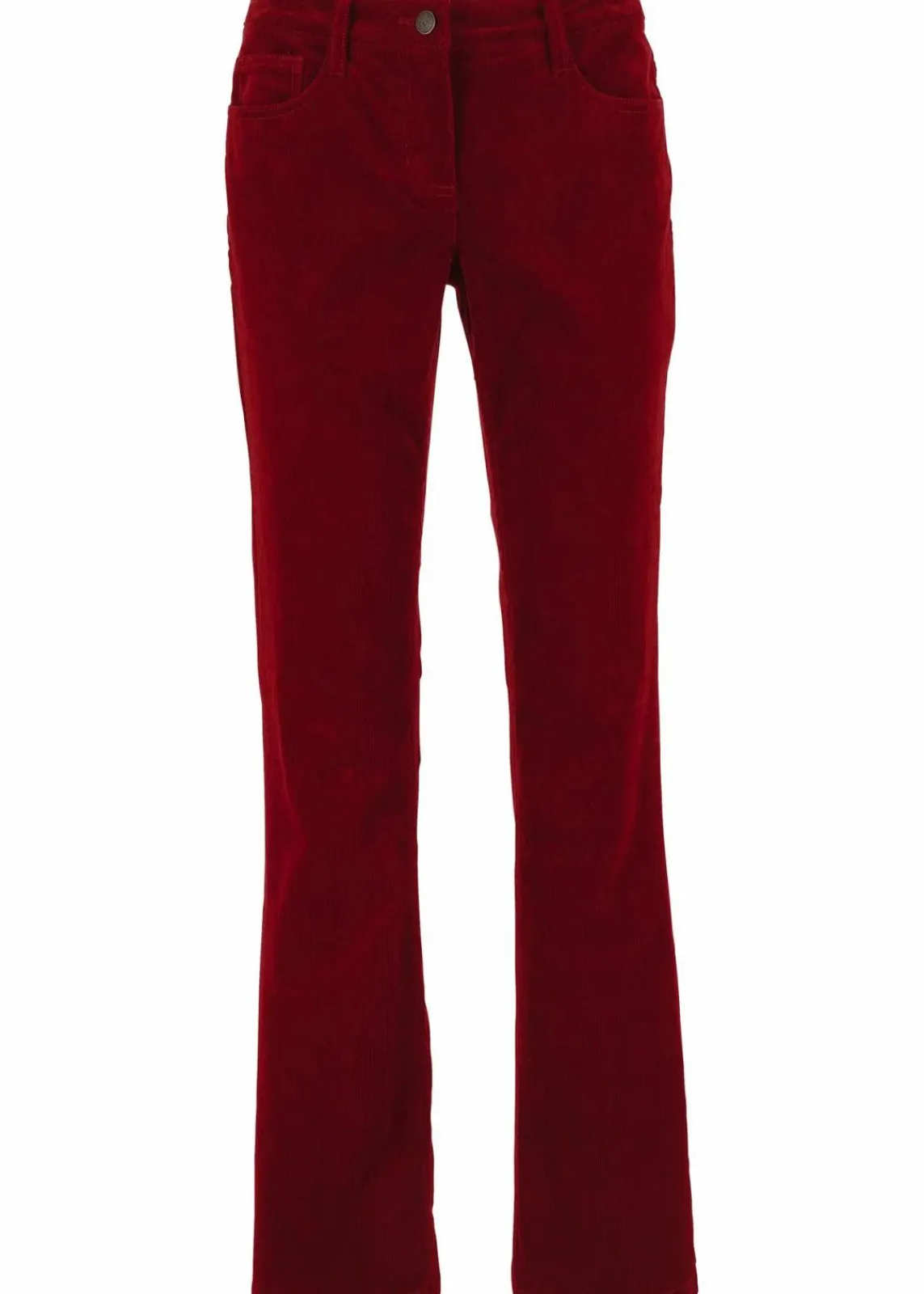 bonprix Hosen|Bekleidung·Kleider^Stretch-Cordhose, Bootcut kastanienrot